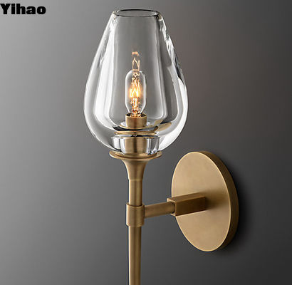 comprare Lampada a LED a muro di vetro con sistema di installazione a vite 1 per un'installazione facile fabbricazione online