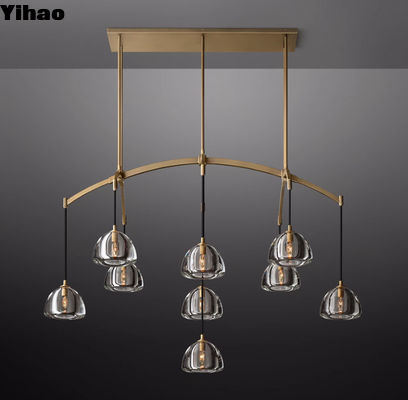 comprare Antico candelabro da soffitto in oro per soggiorno / sala da pranzo / camera da letto fabbricazione online