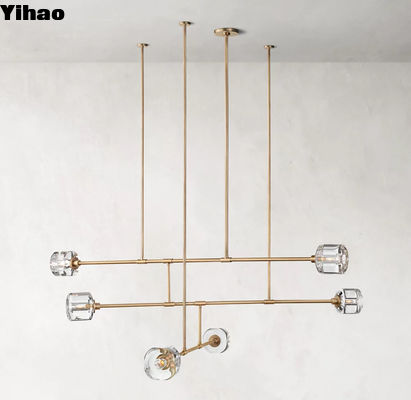 comprare 12'L Camera da letto in ottone Multi Arm soffitto supporto luce OEM ODM fabbricazione online