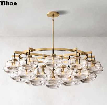 comprare Tipo di lampadina Incandescente Casa di campagna antica lampadario di vetro soffitto luce stile classico fabbricazione online