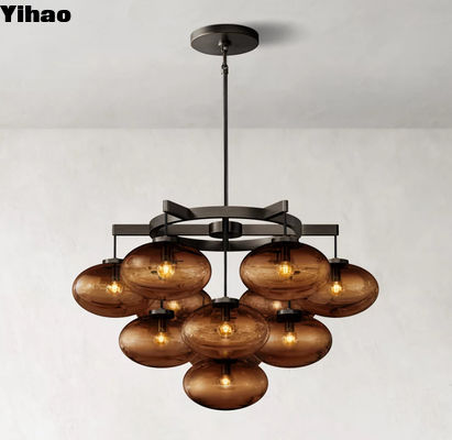 comprare 4W E12 lampadine a LED Drop Light Moderno lampadario in vetro soffitto montato fabbricazione online