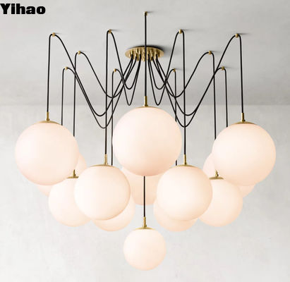comprare RH illuminazione vetro nichel cristallo candelabri con telaio in ottone fabbricazione online