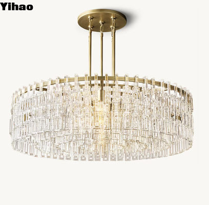 comprare Modello contemporaneo lampadario per foyer a LED K9 cristallo di vetro Voltaggio 85V-265V fabbricazione online