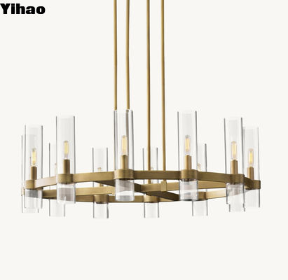 comprare 110-240v Ravelle Round Chandelier 36' fabbricazione online