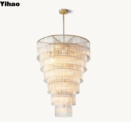 comprare Candelabro di vetro moderno rotondo Amadeo Gran Candelabro 36' fabbricazione online