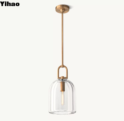 comprare Cinturino in forma di vetro Pendente sospeso Luce botanico Pendente Cloche cablato fabbricazione online