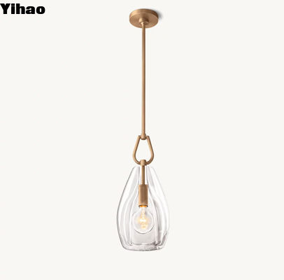 comprare Collante di flauto a cilindro di bronzo con pendente di luce contemporanea a LED fabbricazione online
