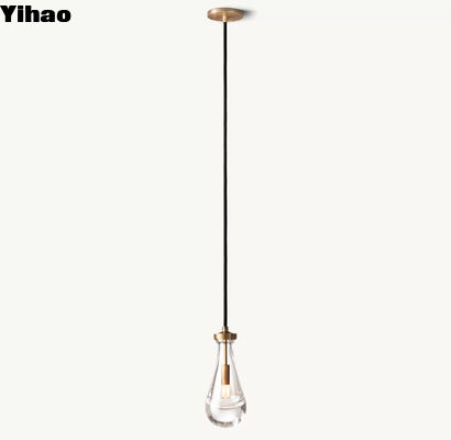 comprare Nickel / ottone / bronzo cuscinetto sospeso lampadina di vetro pioggia fabbricazione online