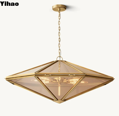 comprare Vetro metallico sospeso Helena Pendente Luce stile contemporaneo fabbricazione online