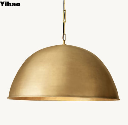 comprare Nickel / ottone / bronzo Grande cupola pendente luce altezza regolabile fabbricazione online
