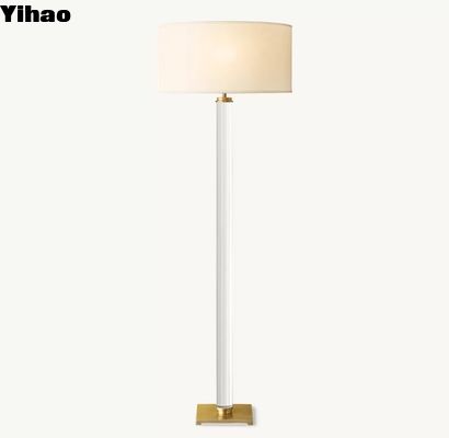 comprare Colonna costruita Lanterne da pavimento moderne Lampade da pavimento in ottone avvitate fabbricazione online