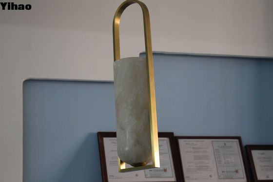 comprare Candelabro di cristallo di cristallo in ottone con catene regolabili fabbricazione online