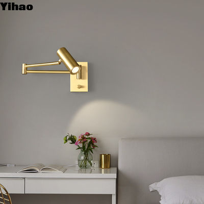 comprare Sconci a parete regolabili di ottone antico bruciato con lampadina E12 fabbricazione online