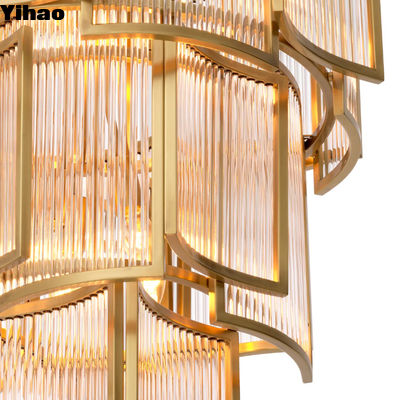 comprare Candelabro di soffitto moderno traslucido decorativo per interni a LED Candelabro moderno appeso per il soggiorno Candelabro fabbricazione online