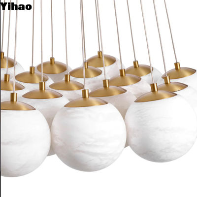 comprare Articoli decorativi d'arte moderna Lampade collante soffitto alto lampadario dell'hotel rotondo fabbricazione online
