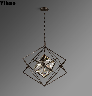 comprare Moderno lampadario in ottone nordico con luce bianca calda 3000K CCT fabbricazione online
