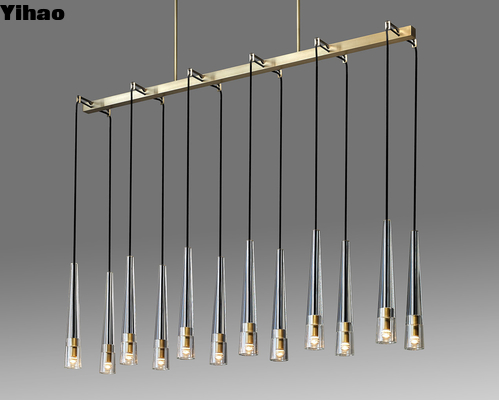 comprare Candelabro in ottone lineare regolabile in altezza per ristoranti e alberghi fabbricazione online
