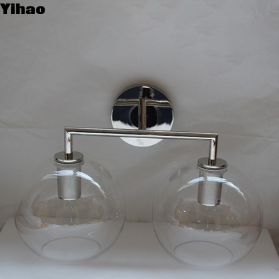 comprare Modern Brass LED Wall Lamp with Glass Shade Warm White fabbricazione online