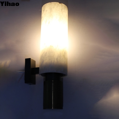 comprare Modern LED Wall Lamp Alabaster Shade Warm White 3500K fabbricazione online
