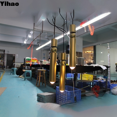 comprare Brass Frame Industrial Pendant Light with Crystal Shade E12 Base fabbricazione online