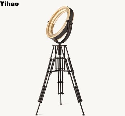 comprare Yihao Farmhouse Luxury LED Copper Adjustable Floor Standing Lamp con 3500K Warm White Light per soggiorno e hotel fabbricazione online