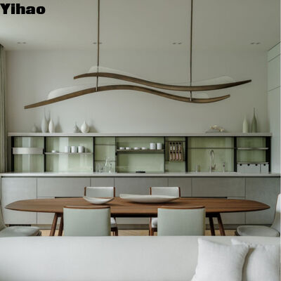 comprare Brass Body Crystal Shade Chandelier with 3500K Warm White LED Pendant Light for High Ceiling Dining Room (Light a pendente a LED bianco caldo per sala da pranzo a soffitto alto) fabbricazione online