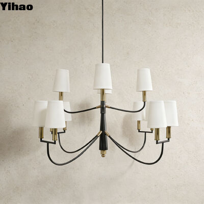 comprare Lampada pendente in ottone con 3500K LED bianco caldo e garanzia di 5 anni per illuminazione sospesa in sala da pranzo fabbricazione online