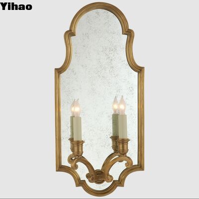 comprare Sconce per pareti in ottone fatto a mano con design personalizzabile e luce bianca calda 2700K per elegante decorazione interna fabbricazione online