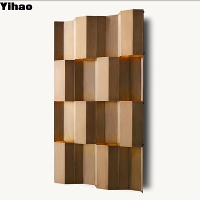 comprare Lampada da parete in rame in stile americano moderno con luce bianca calda 2700K per la decorazione interna fabbricazione online