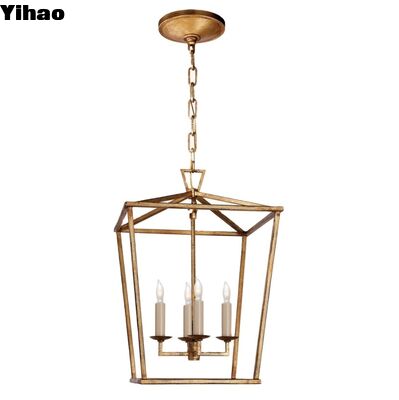 comprare Candelabro in rame in stile americano con altezza regolabile e base di lampadina E26 per elegante arredamento domestico fabbricazione online
