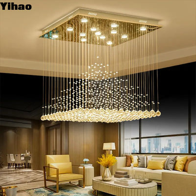 Luce di soffitto a lampada di cristallo contemporanea a filo 82-265 volt