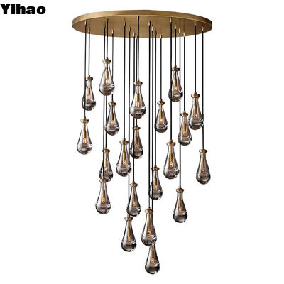 Soggiorno Moderno Pioggia Rotonda Casa Agrituristica Vintage lampadario 47'