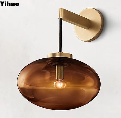 Lampade da parete per la casa Lampade da parete decorative con ottone e metodo di installazione a vite