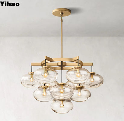 ROSH Moderno lampadario in vetro Cabrette lampadario rotondo OEM ODM