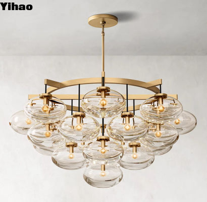 Classic RH Chandelier verso l'alto / verso il basso Cabrette Round Chandelier 48'