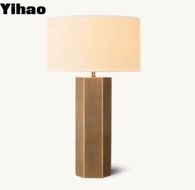 Lampade da letto a LED a base di ottone massello per camera da letto