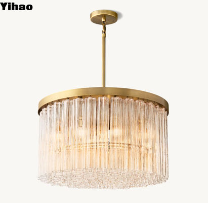 60 Watt Lustre da soffitto in ottone Lustre lineare Sala da pranzo