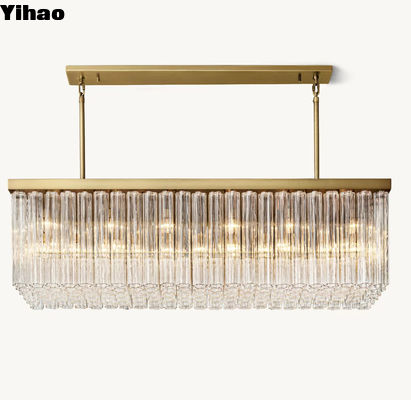 98 1/4' Copper Light Chandelier Rectangular Brass Chandelier OEM ODM