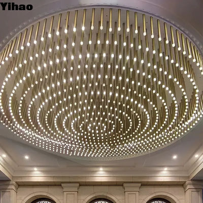 Luxury Crystal High End Moderni candelabri Illuminazione per la hall dell'hotel 110-240V