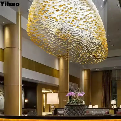 Forma di cupola K9 lampadario a cristallo illuminazione a caduta soffitto montato