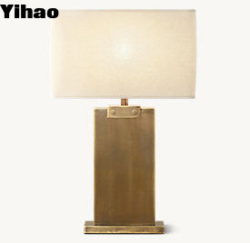Lampade da tavolo per letto moderne a base cilindrica cava 100w