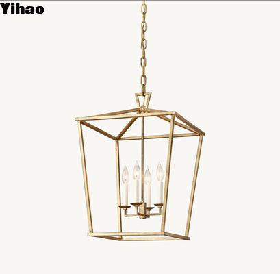 Dimmabile cilindro forma di metallo 19 ° C inglese Openwork pendente luce