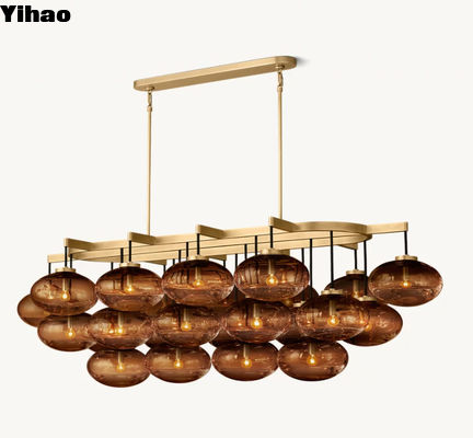 72' stile industriale candelabro antico in ottone 110V-240V