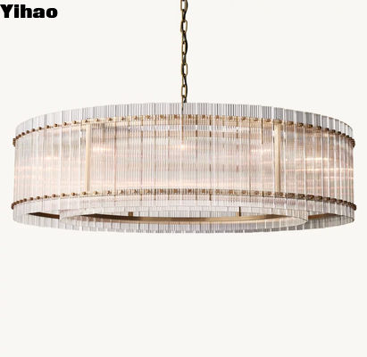 Installazione del soffitto di una fattoria lampadario in ottone per lampadari a incandescenza