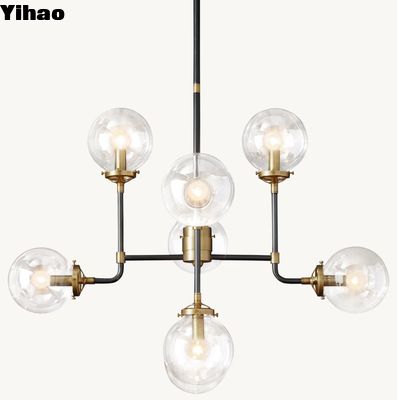Candelabro tipo lampadina cristallino lampadario nichel/brass/bronzo colore del telaio