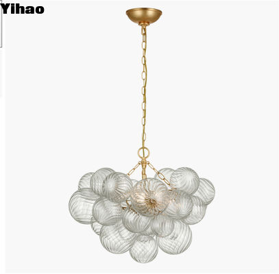 Talia Piccolo Candelabro di soffitto Candelabro di cristallo in ottone
