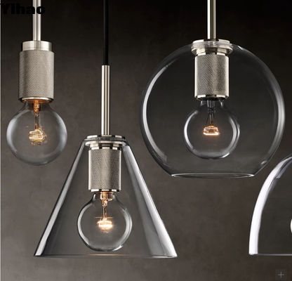 Altezza regolabile Metal LED Pendant Light Stile moderno Finitura nickel/brass/bronzo