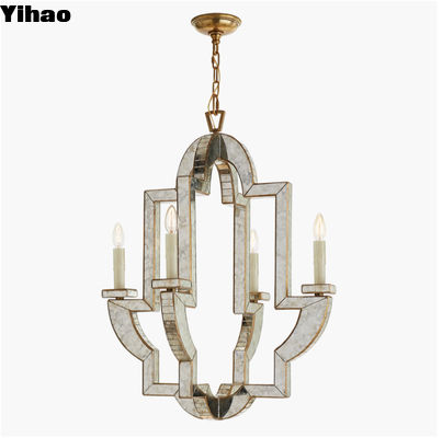 Lido Medium Chandelier Vintage Custom Made Chandelier Cristallo di vetro di ottone