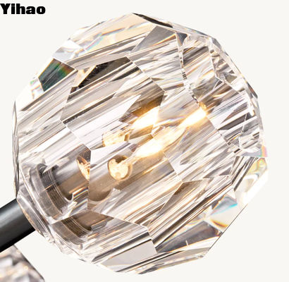 Luce cristallina a sfera di cristallo trasparente 24