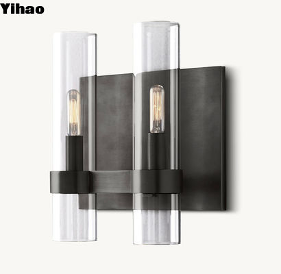 Copper Light Luxury Simple Retro Camera da letto Lampada da parete Ravelle Double Sconce